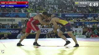 AKAKHIDZE KAZ vs TFIEV ESP 116 Finals Freestyle Wrestling 86 kg [upl. by Giark]