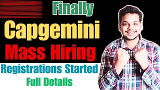 Finally Capgemini Mass Hiring Announced  OFF Campus Drive For 2024  2023  2022 Batch  Hiring [upl. by Sayre864]