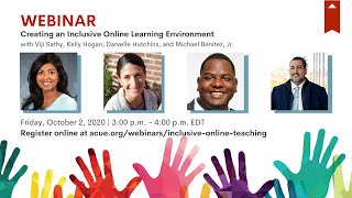 Webinar Recording Creating an Inclusive Online Learning Environment [upl. by Anal393]