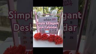 Simple ampElegant desk calendar 🗓️ youtube youtubeshort diyeasybtschattambees [upl. by Aiciled]