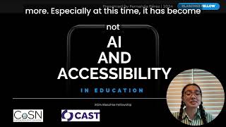 AI and Accessibility in Education Introduction [upl. by Coryden]