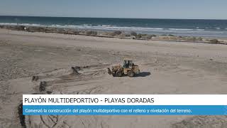 Comienza la construcción de playón multideportivo de Playas Doradas [upl. by Alecia]