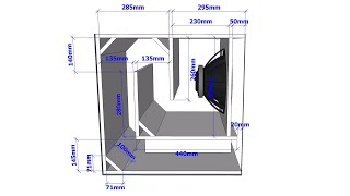 PLANSCOOP BOX MINI 15 INCH  SPEAKER BOX 15 INCH SUBWOOFER [upl. by Volney]