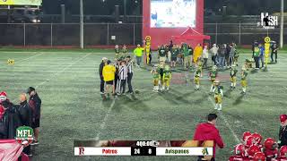 Potros vs Avispones Hormiguitas Rojo mfl futbolamericano [upl. by Skiba]