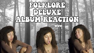 watch folklore by taylor swift change the trajectory of my life  FOLKLORE FULL ALBUM REACTION [upl. by Nomzaj]