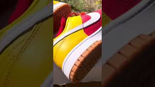 KC Chiefs Nike Dunk low By You Review kcchiefs nike nikedunk Red Yellow [upl. by Esinek226]