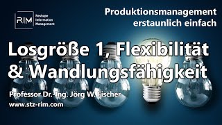 Losgröße 1 Flexibilität und Wandlungsfähigkeit [upl. by Leeland]