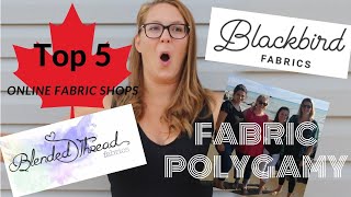 5 Favourite Online Fabric Shops in Canada [upl. by Ennaeirb]