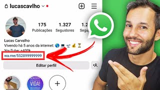 COMO COLOCAR LINK DO WHATSAPP NO INSTAGRAM [upl. by Mata435]