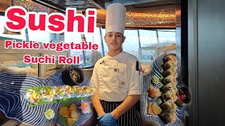 How to make Uramaki Pickal Vegetable Sushi roll [upl. by Bunns791]