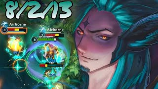 Wild Rift BEST SUPPORT RAKAN 8213 FULL GAMEPLAY ITEMSRUNES [upl. by Atsira265]