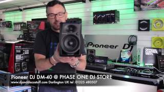 pioneer dm40 monitors Phase One DJ Store [upl. by Maroney]