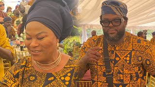 Kunle Afolayan scatters the dance floor at his mum ẞurial Reception party [upl. by Naillil593]