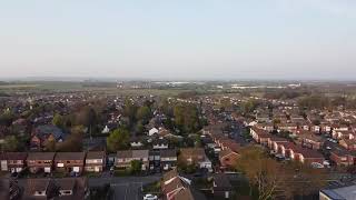 Drone view of Rainhill Liverpool  Lockdown in Rainhill Liverpool UNITED kingdom [upl. by Attekahs39]