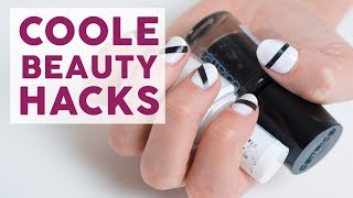 Coole BeautyHacks Schneller Schöne Nägel [upl. by Eimerej]