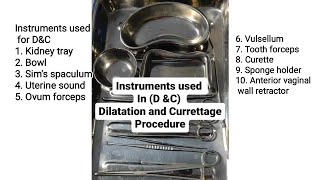 DampC Dilatation and Curettage procedure obg labourroom nursingofficer medicos instruments [upl. by Mauldon]