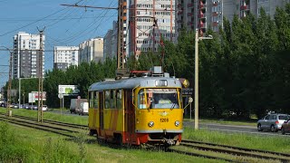 Трамвай Tatra T3SU КВР Барнаул1208 Покатушки по Барнаулу [upl. by Danzig805]