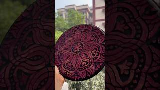 Textured mandala base for next project mandala texture sculpture painting shorts trending [upl. by Pachton]