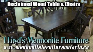 Mennonite Solid Wood Kitchen Table amp Chairs Mennonite Furniture Manufacturer Toronto Ontario [upl. by Acirret]