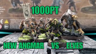 New Angmar vs Lothlorien 1000pt MESBG Battle Report [upl. by Iaverne]