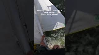 Pitchpoling a Nacra 57 Catamaran at high speed Awesome wreck See my vids for full… sailing [upl. by Epuladaugairam]