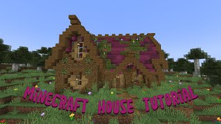 Tutorial  How to Build a Pink Fairy Cottage in Minecraft [upl. by Willey]