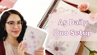 2024 Planner Setup Erin Condren A5 Daily Duo Setup [upl. by Ainslie]