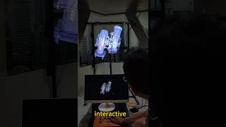 3D hologram fan HDMI version to achieve interactive solution [upl. by Resor]