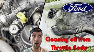 EGR Blanking and Throttle Body cleaning Ford Mondeo [upl. by Ahsem]