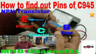 How to find out pin connections of Transistor C945 [upl. by Ahseihs]