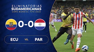 ECUADOR vs PARAGUAY 00  RESUMEN  ELIMINATORIAS SUDAMERICANAS  FECHA 9 [upl. by Laughlin627]