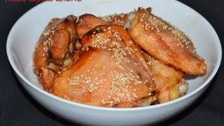 muslo de pollo en miel y semillas de ajonjoli [upl. by Yrek19]