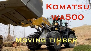 Komatsu WA500 Mega Wheel Loader in Action  4K [upl. by Moulton]