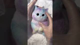 Soft and sticky rainbow cat pinch fun decompression video I only change once [upl. by Reisinger976]