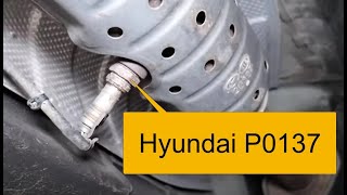 How To Fix a Hyundai P0137 O2 Code Sensor Circuit Low Voltage Bank 1 Sensor 2 [upl. by Acisej437]