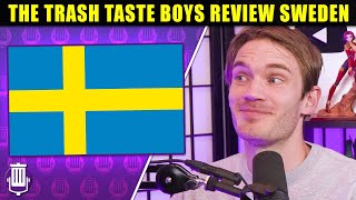 Trash Taste Reviews Sweden in front of Pewdiepie [upl. by Murrell]