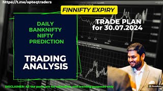 Unlock Tomorrow’s Market Secrets NIFTY amp BANKNIFTY Levels for 30072024 – Don’t Miss Out [upl. by Eihctir]