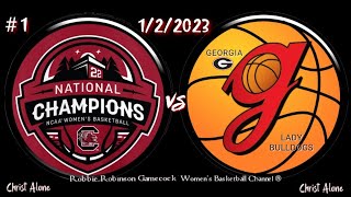 1 South Carolina Gamecock Womens Basketball vs Georgia Lady Bulldogs   Full Game  1223  HD [upl. by Zelda]