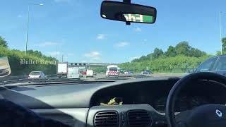 Driving on the M25 Motorway England U K [upl. by Donelu]