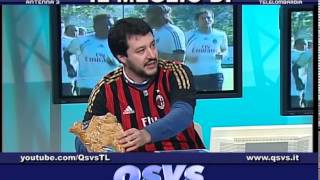 QSVS PREVISIONE SALVINI PRIMA DI MILAN  ATALANTA  TELELOMBARDIA TOP CALCIO 24 [upl. by Awad793]