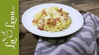 Paste Carbonara simplu in 10 Pasi si cu rezultat delicios [upl. by Arym]