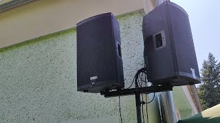 Only one speakers stand for two FBT XLite 12A MIDAS MR18 and shure BLX SM58 [upl. by Emarie]