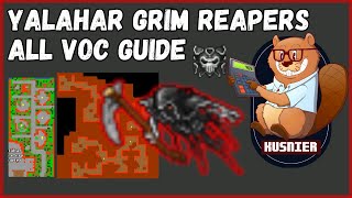 Yalahar Grim Reapers  All Voc Guide  Tibia [upl. by Nolyat]