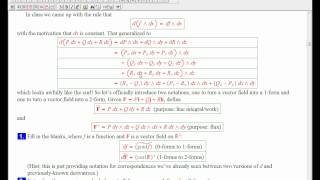 Intro to differential forms part 12 [upl. by Lavud]