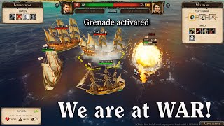 Port Royale 4  Frigates vs Galleons Naval Battle  We ar at WAR  PR Series E2 [upl. by Colinson]