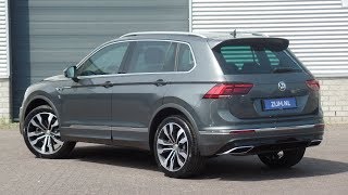 Volkswagen NEW Tiguan Rline 2018 240hp Indium Grey 20 inch Suzuka walk around amp inside detail [upl. by Adnilasor152]