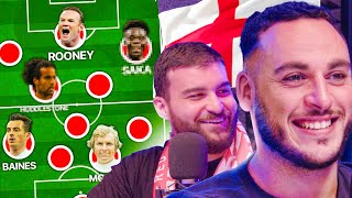 THE ULTIMATE ALL TIME ENGLAND DRAFT ft FrontThree [upl. by Kiran550]