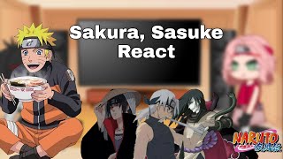 Sakura And Sasuke React To Sasunaru [upl. by Icak]