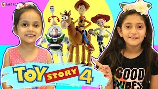 Anantya amp Anaya PRETEND Play with TOY STORY 4 Toys  UnBoxing Kids MyMissAnand ToyStars [upl. by Llenrahc]