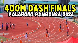 Results of 400m Dash Final  Palarong Pambansa 2024 Cebu City [upl. by Anelliw515]